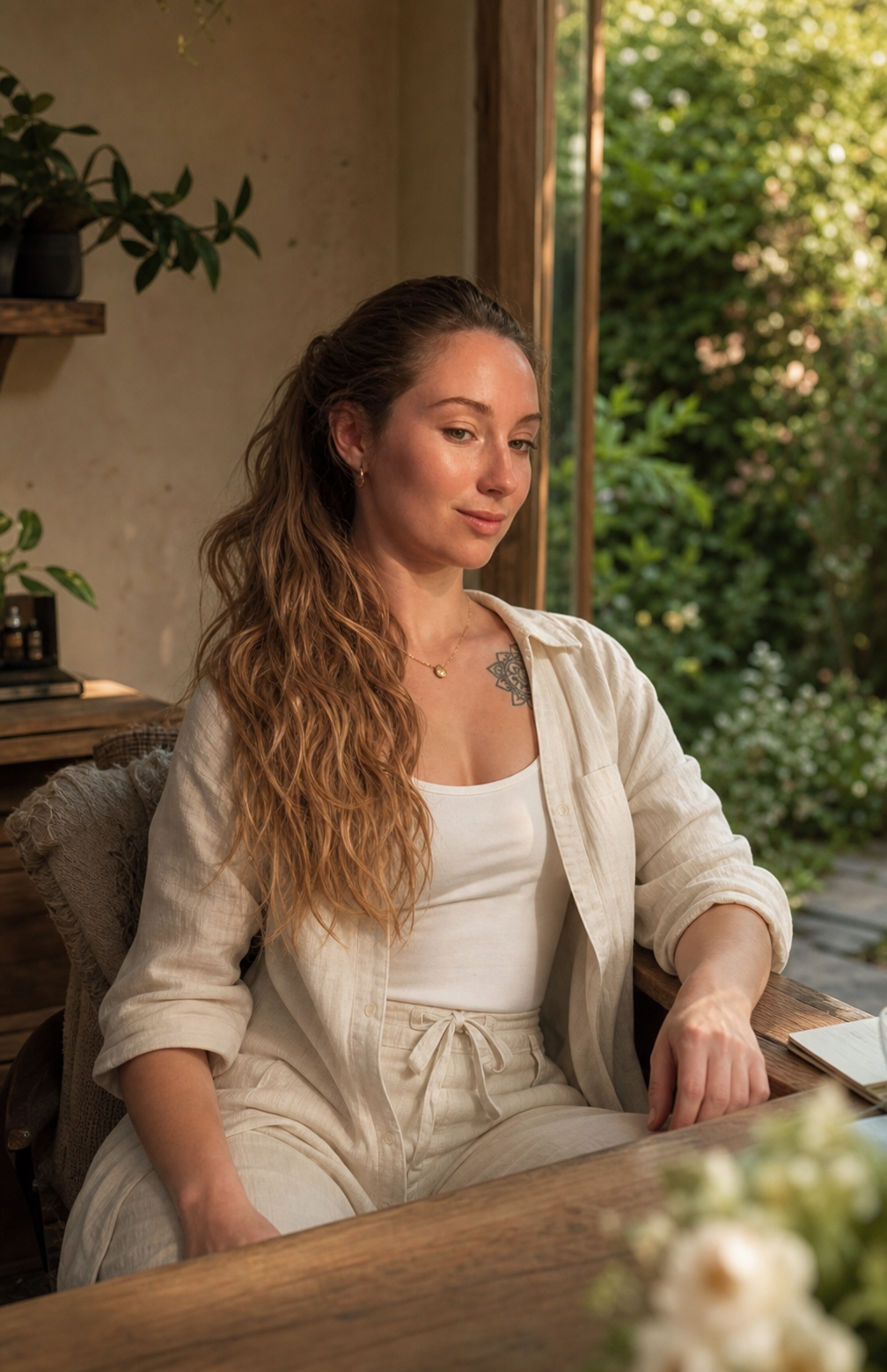 Jordynn Watson in a botanical consultation studio